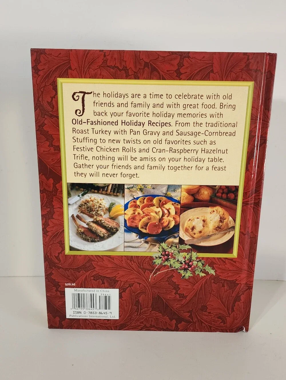 Old Fashioned Holiday Recipes Hardcover Cookbbok